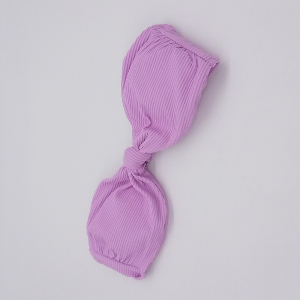 Billabong Tanlines Lulu Bandeau Bikini Top Lit Up Lilac M/10